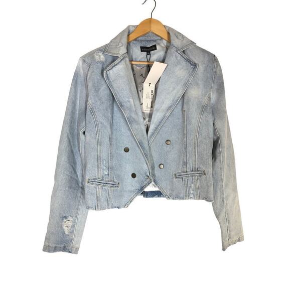 Retrofete Vivienne Jacket Jean Light Wash NWT XL - Picture 5 of 10